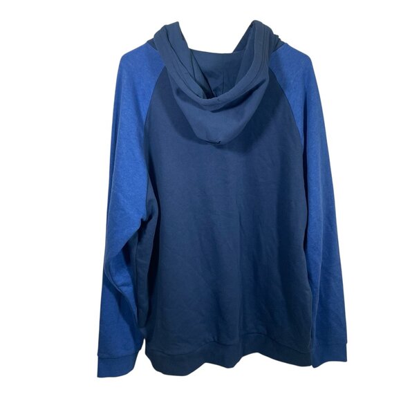 Under Armour UA Rival Fleece Hoodie Mens 2XL XXL Blue Colorblock 1366357 New NWT - Picture 6 of 6